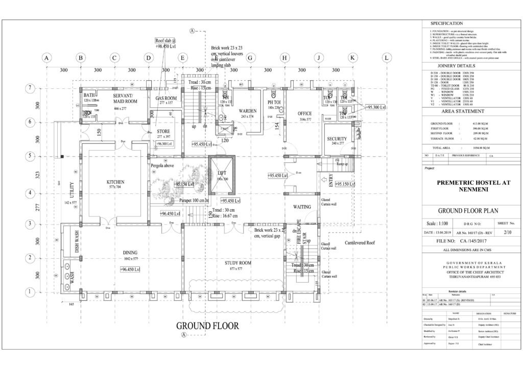thumbnail of Architectural Drawings – Nenmini Premetric Hostel